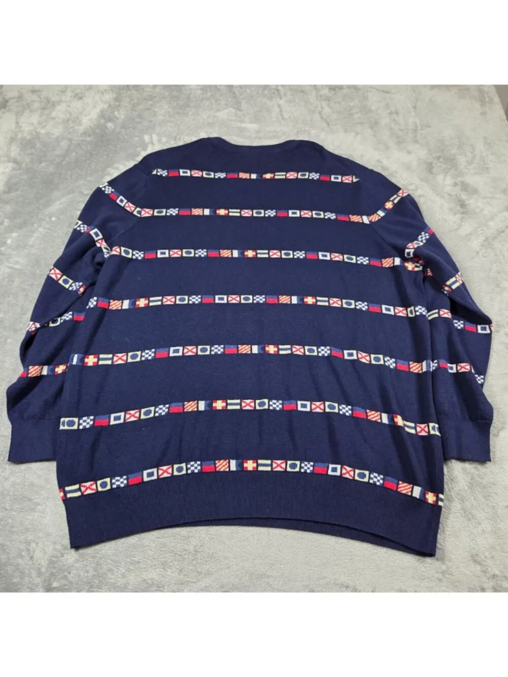 Vineyard Vines Sweater Mens XXL Navy Burgee Flag Cashmere Blend Nautical NEW